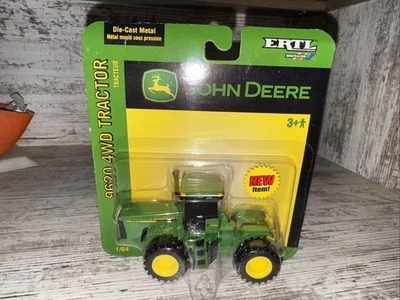 1/64 Scale John Deere 9620 4wd Tractor With Single Wide Tires  Die-cast Ertl - Image 1 of 4
