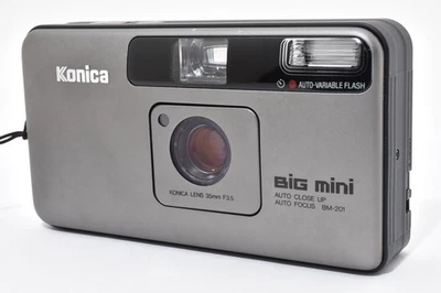 Read [Exc+5] Konica Big Mini BM-201 35mm Point & Shoot Compact Film Camera JAPAN - Image 1 of 4