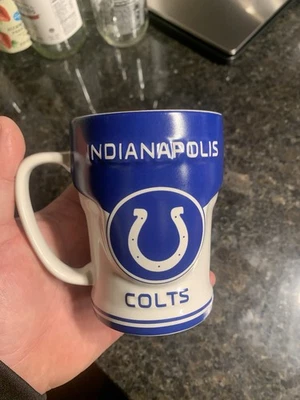 Indianapolis Colts Raised Letter Ceramic Mug RUSS Quality 14 Oz - Image 1 of 4