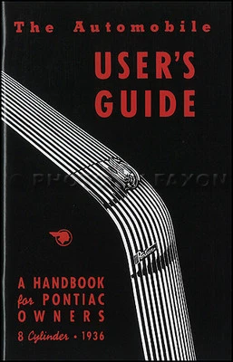 Manuale Dell'Utente Dell'Automobile Pontiac 8 Cilindri 1936 Guida 36 Otto - Immagine 1 di 2