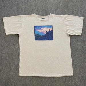 Camisa de Senderismo de Montaña Alaska DE COLECCIÓN Adulto X-Grande XL Gris Neón Años 90 * ENGASTADA - Imagen 1 de 24