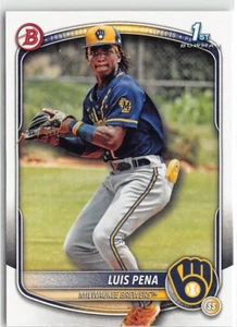 2025 Bowman Prospects #BP-38 Luis Pena RC - Picture 1 of 2