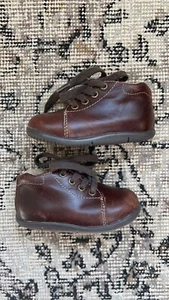 Vintage Stride Rite SRT Elliot Brown Shoe Toddler Size 5 Wide Leather - Picture 1 of 7