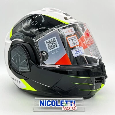 CASCO MODULARE LS2 ADVANT CODEX FF906 WHITE BLACK 06 - Immagine 1 di 4