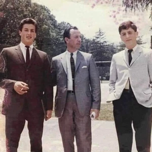 Photo of Sylvester Stallone with his dad, Frank Stallone Sr. and brother 1965 - Picture 1 of 1