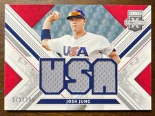 2019 Elite Extra Edition Josh Jung USA Game Used Jersey 372/399 Texas Rangers
