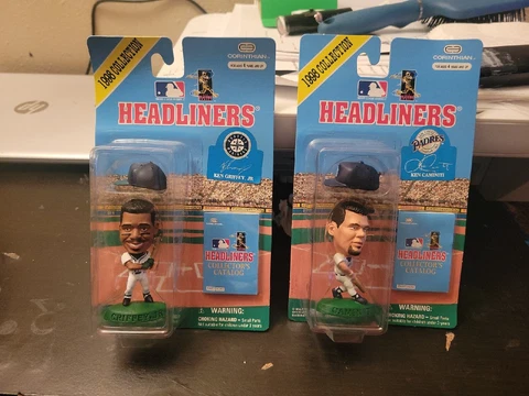 1998 Corinthian Headliners Mini Figure Ken Griffey Jr Ken Caminiti Cover