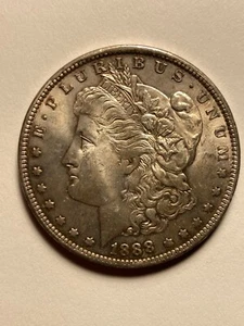 ~1888-O Morgan Silber Dollar~ ca. Stempelglanz, starke Prägung, etwas Glanz - Bild 1 von 2