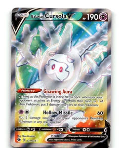 Galarian Cursola V 71/73 Full Art Champion's Path - Picture 1 of 2