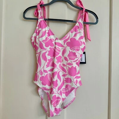 Traje de baño Kate Spade Surf rosa floral de una pieza talla mediana nuevo con etiquetas Foto 1 de 4