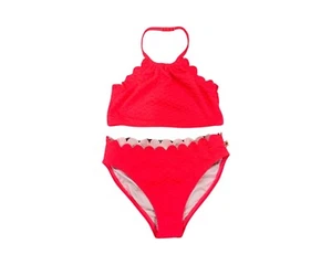 Kate Spade Bikini 2 Piece Neon Bathing Suit Girls Size 6 - Picture 1 of 6