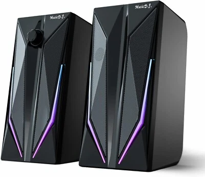 Desktop Speakers, 2.0 Channel PC Computer HiFi Stereo Gaming Speaker - Image 1 of 4