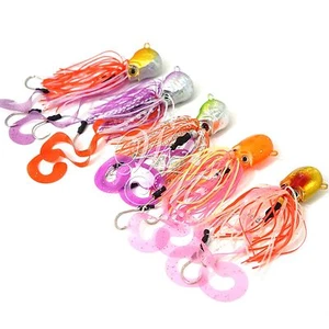 10pcs 4.25oz Weight thunder  Octopus Head Jig Jigging Lingcod Lure 5 colors Set - Picture 1 of 7