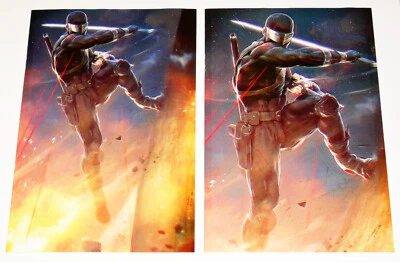 G.I. Joe A Real American Hero #309 Tiago Da Silva Virgin Variant Set Snake Eyes - Image 1 of 4