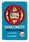 Banconote Tutto Il Mondo Sealed Pack Stickers Playmoney 1975