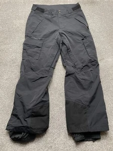 Columbia Pants Adult Medium Black Titanium Omni Tech Cargo Snowboard Ski READ - Picture 1 of 14