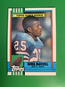 Topps Bubba McDowell SR #213 VAR 1990 sin descargo de responsabilidad - Imagen 1 de 2