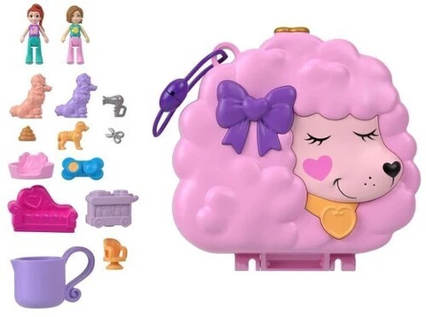WB  Mattel - Polly Pocket Groom & Glam Poodle Compact Cover