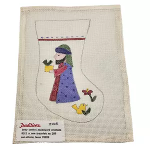 Needlepoint 16Ct Canvas Betty Smith Traditions New Handpainted Wise man stocking - Picture 1 of 2