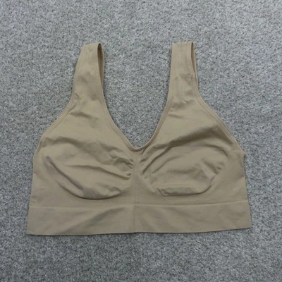 Hanes Bra Juniors Plus 3X Beige Wireless Bralette Pullover 1263 - Image 1 of 4