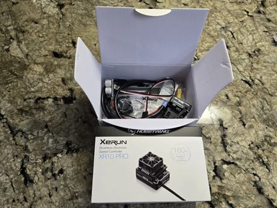 OPEN LEGACY Hobbywing Xerun XR10 Pro Black 160A Sensored Brushless ESC 30111600 - Image 1 of 4