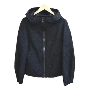 Prada Milano made in Italy grey wool bomber coat Jacket mens size 40 flaws - Picture 1 of 12