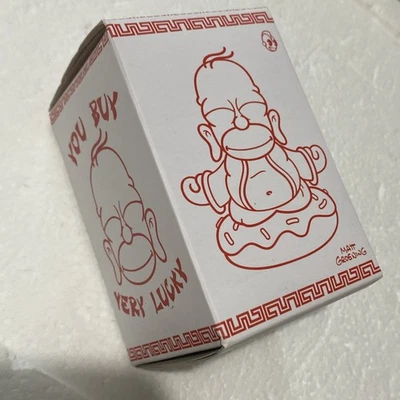The Simpsons KidRobot Collectible Art Homer Golden Buddha 3 Figure Sealed In Box - Image 1 of 4