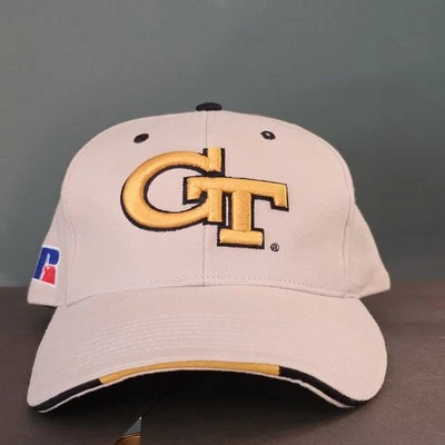 Georgia Tech GT adjustable strap Hat Cap The Game Russell Athletics New With Tag - Image 1 of 4