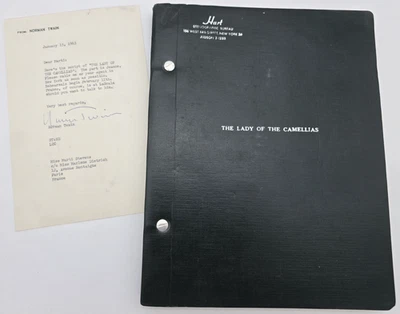 THE LADY OF THE CAMELLIAS / 1963 Broadway Play Script, Alexandre Dumas Fils - Image 1 of 4