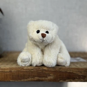 Barbara Bukowski Mini Eisbär weiß - kleine Mütze Eisbär selten 7 Zoll - Bild 1 von 13