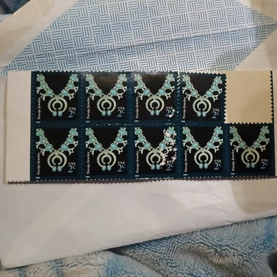 9 Vintage 2004 United States Postage Stamp Navajo Jewelry 2 cent - Image 1 of 2