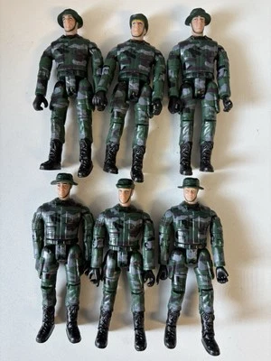 CLICK N PLAY WORLD PEACEKEEPERS SOLDIERS SET LOT OF 6 MILITARY INFANTRY 3 3/4” - Image 1 of 4