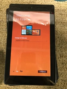 (X8) Amazon Fire HD 8 (7th Generation) 16GB, Wi-Fi, 8 inch - Black - Picture 1 of 3