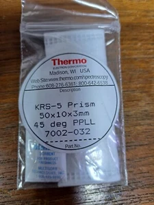 Thermo Scientific KRS-5 Prism 50 x 10 x 3mm , 45deg. PPLL P/N: 7002-032 - Picture 1 of 2