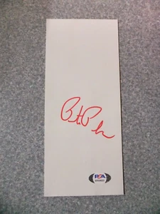 L#741 Pete Pihos autographed Hall of Fame index card, Philadelphia Eagles, COA - Picture 1 of 3
