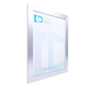 Silver Photo Picture Poster Panoramic Frame 28mm 3x3"-12x16 Inch Frames Glass - Picture 1 of 16