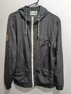 Vintage Vans Joel Tudor Jacket Medium Black Windbreaker Skate Surf Retro Rare - Picture 1 of 10