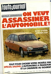 L'AUTO JOURNAL n°17 01/10/1979 CITROEN GSA RALLY CROSS RALLY OASIS PARIS DAKAR - Bild 1 von 1