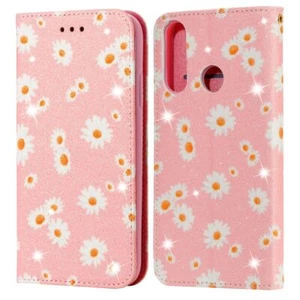 Ochrona Etui na telefon komórkowy do Huawei Y6p Case Flip Cover Etui Bumper Różowe Nowe - Zdjęcie 1 z 9
