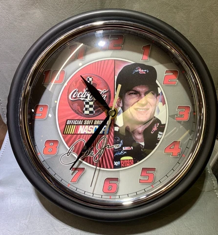 Dale Earnhardt Jr 2005 Coca Cola Collector Wall Clock 9" x 21/2" Cover