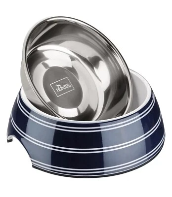 Hunter Melamin-Napf Silda blau/weiß Hundenapf Hunde Napf 350 ml Brandneu - Bild 1 von 4