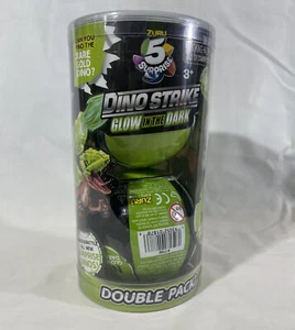 Zuru 5 Surprise Dino Strike #7781 Glow-in-the-Dark Double Pack (2 Balls) New - Picture 1 of 3