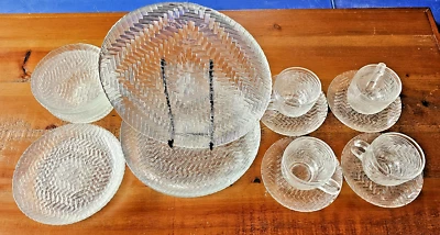 Arcoroc dinnerware set "Rattan".  - Image 1 of 4