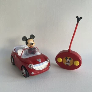 Disney Junior Mickey Mouse Clubhouse Roadster RC Car Red 7" Jada Toys 27 MHz - Picture 1 of 10