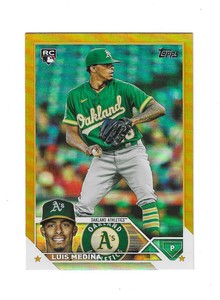 2023 Topps Update Series Gold Foil Luis Medina Rookie Card #US311