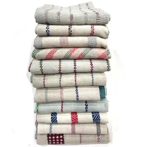 Wholesale lot White Fine Vintage Cotton Fabric Kantha Quilt Reversible Printed - Picture 1 of 11
