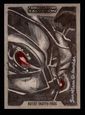 2009 Terminator Salvation Jonathan D. Gordon Artist Sketch Card 1/1 Topps - Image 1 of 2