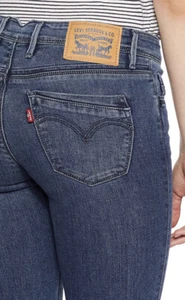 Levi's Damen 711 Skinny Fit Jeans Stil 329710035 Blau W26X30 Neu Ohne Etikett - Bild 1 von 5