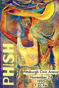 Phish Konzert Poster Pittsburg 1995 UV gedruckt Reproduktion bunt 12 x 18 - Bild 1 von 3