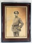 Antique Wwi Pencil Ink Watercolor Portrait Drawing Of Officer 1916 Galgenberg